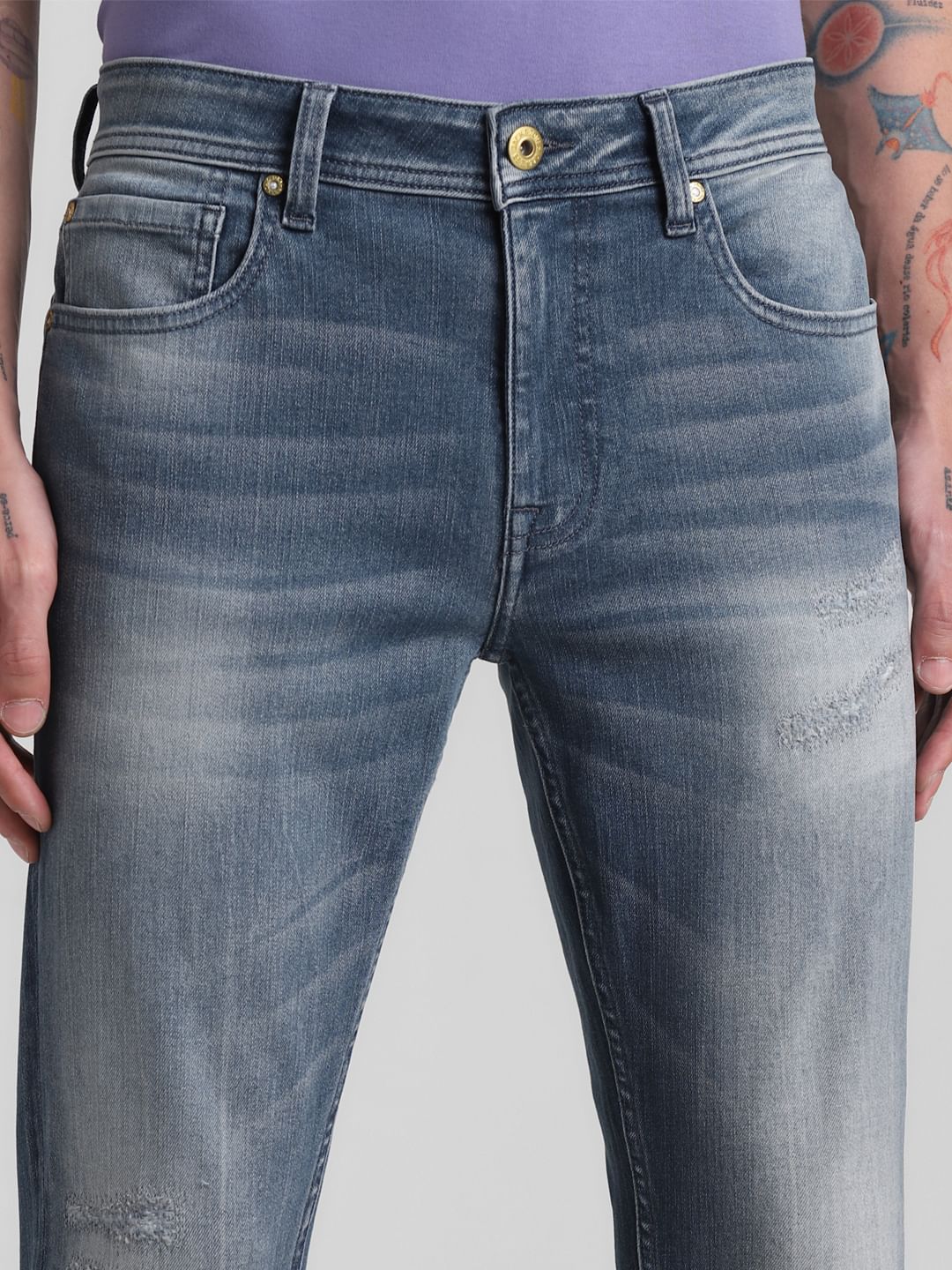 Grey Low Rise Liam Skinny Fit Jeans