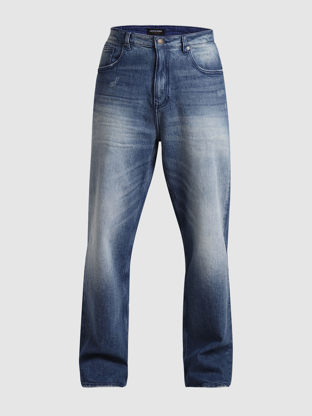 Blue High Rise Dario Loose Fit Jeans