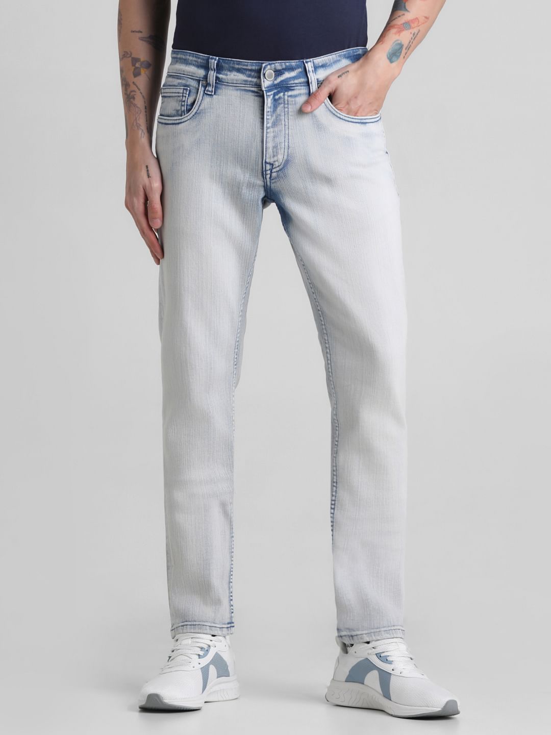 Light Blue Low Rise Glenn Slim Fit Jeans