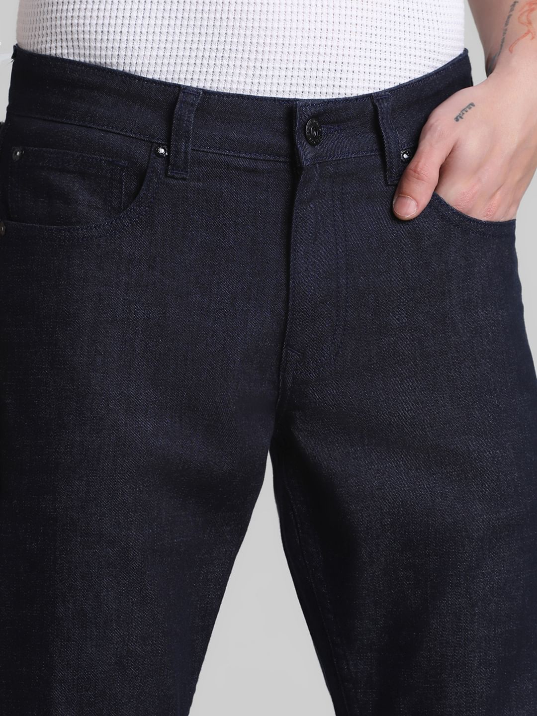 Dark Blue Low Rise Glenn Slim Fit Jeans