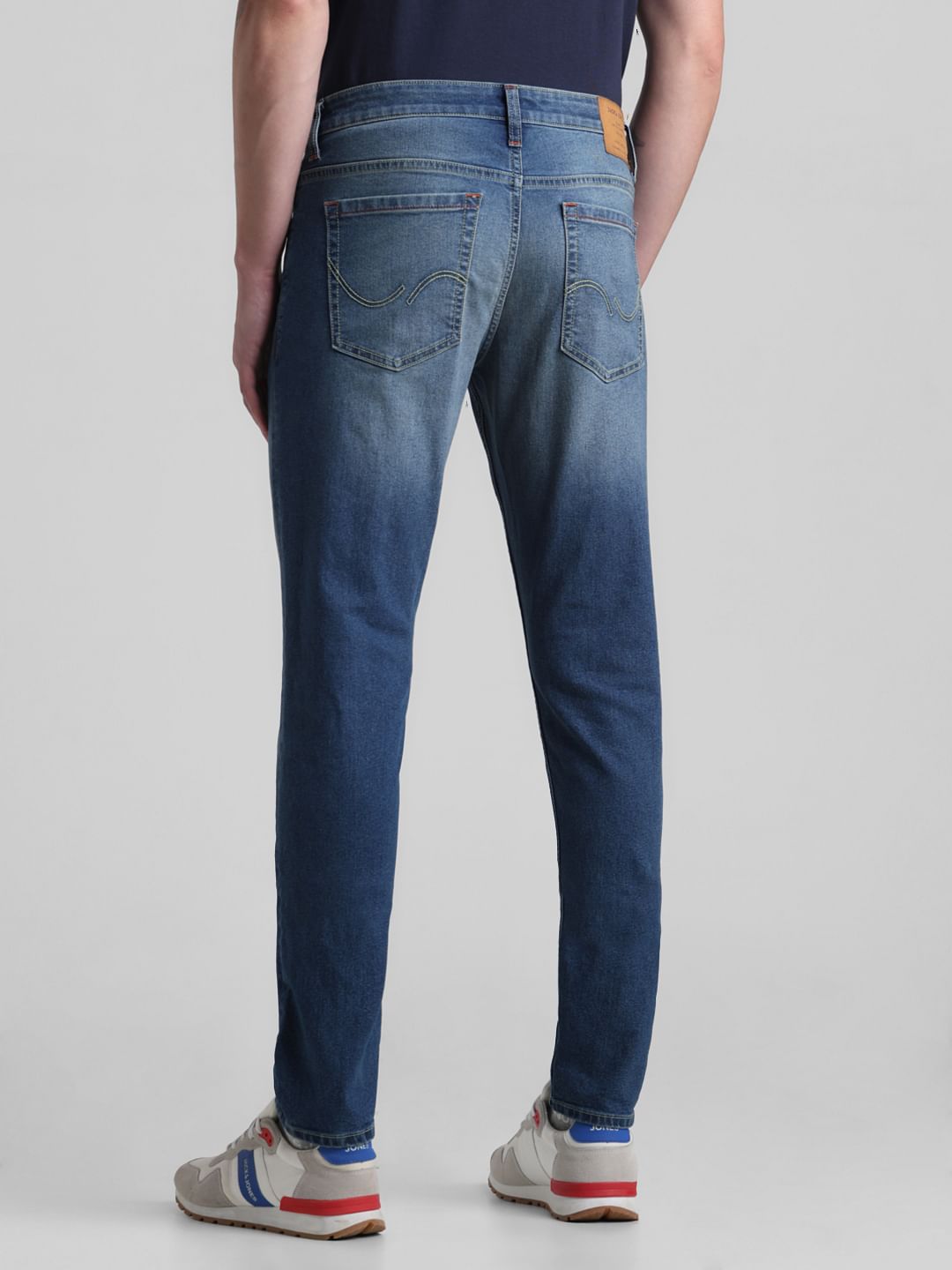 Blue Low Rise Glenn Slim Fit Jeans