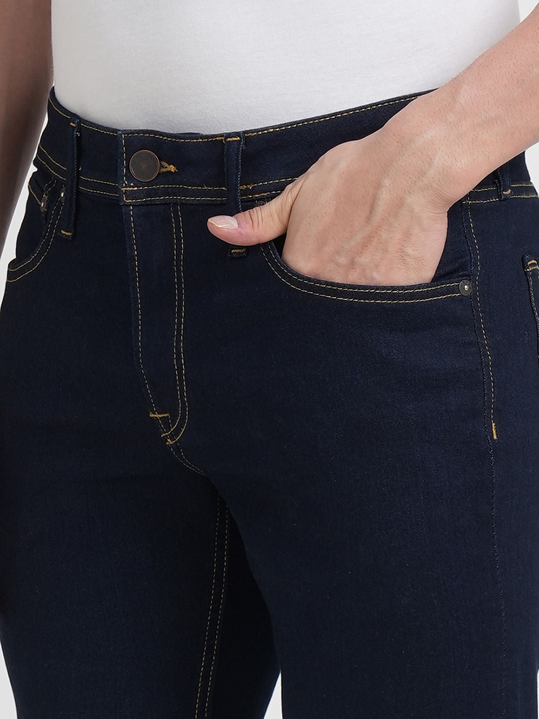 Dark Blue Low Rise Glenn Slim Fit Jeans