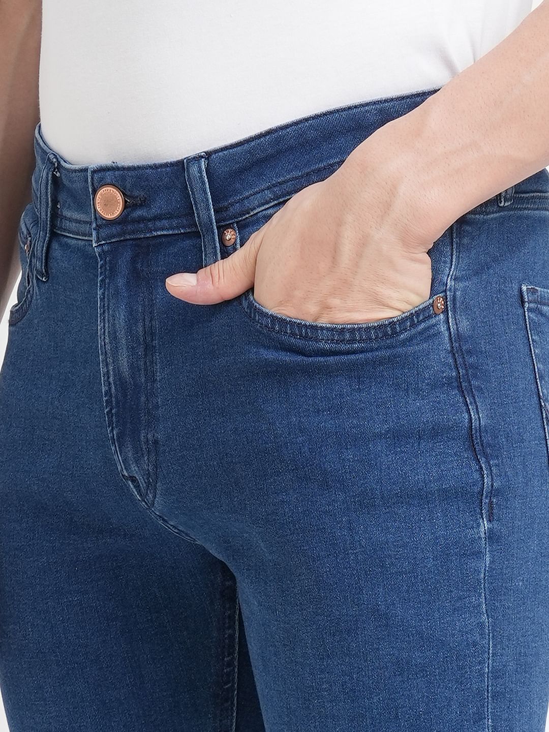 Blue Low Rise Ben Skinny Jeans