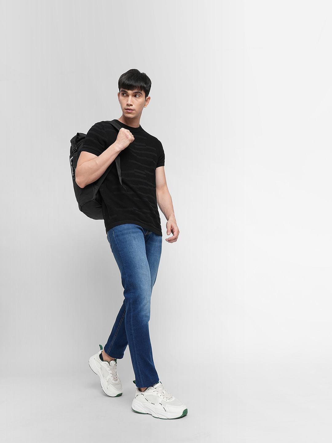 Dark Blue Low Rise Glenn Slim Fit Jeans