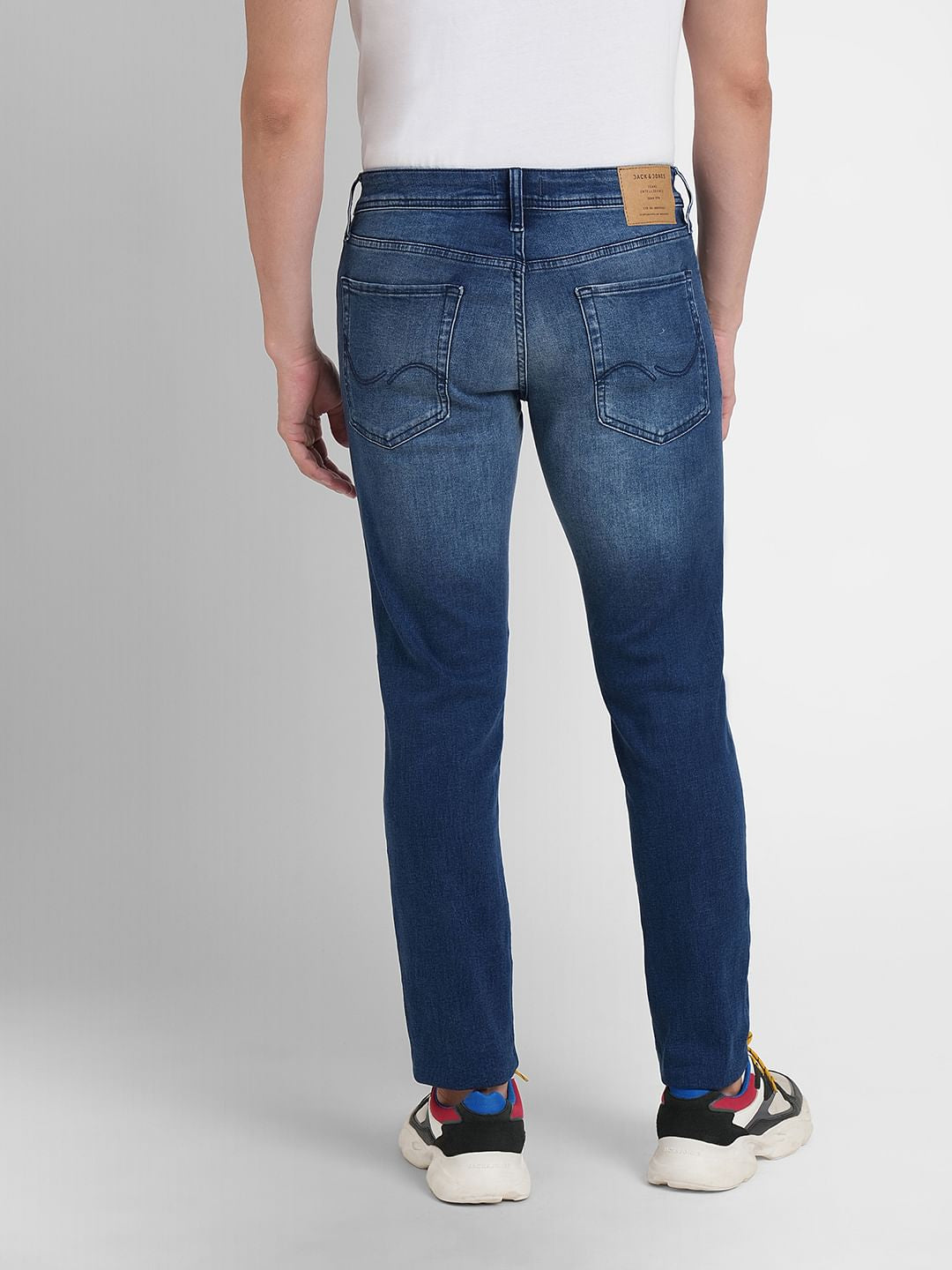 Dark Blue Low Rise Glenn Slim Fit Jeans