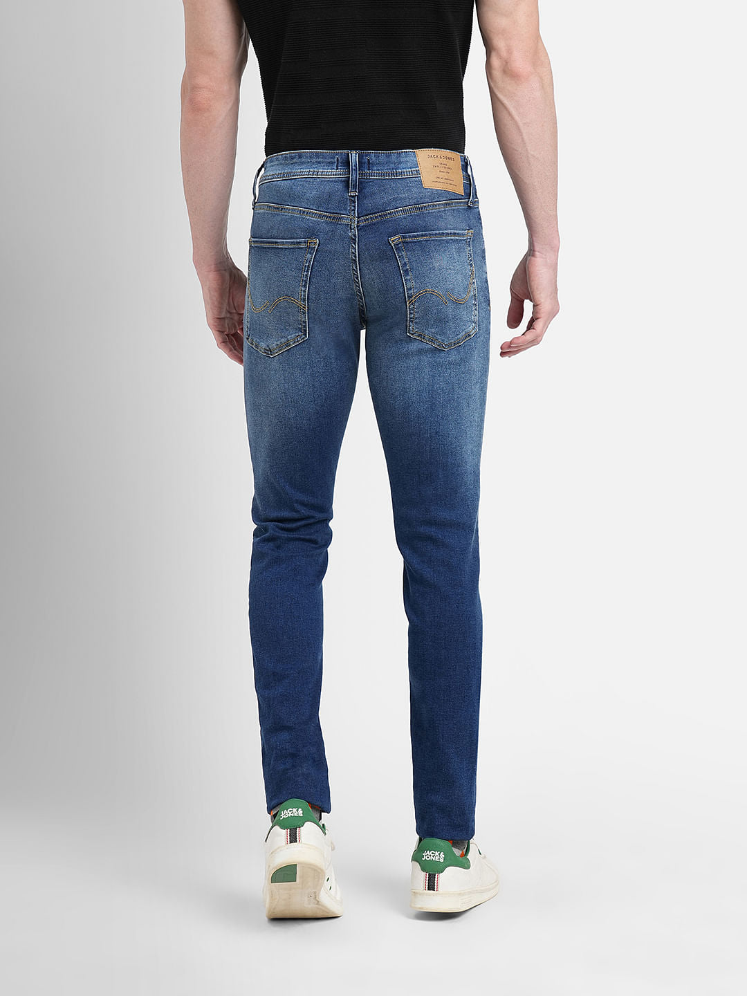 Dark Blue Low Rise Glenn Slim Fit Jeans