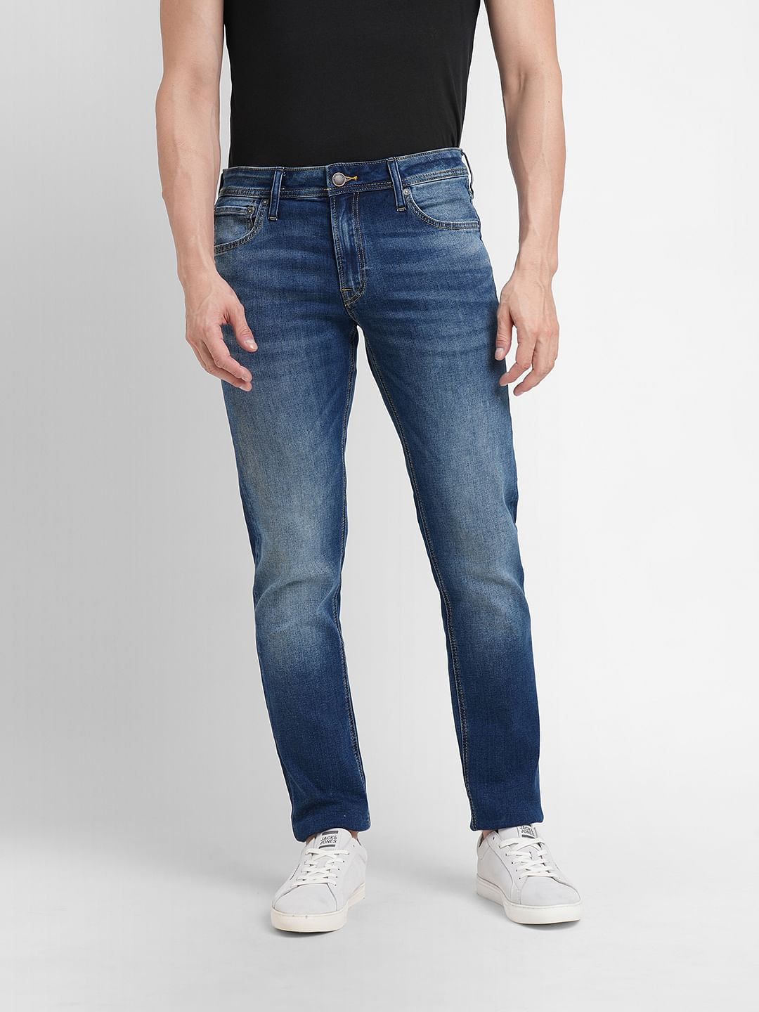 Blue Low Rise Glenn Slim Fit Jeans