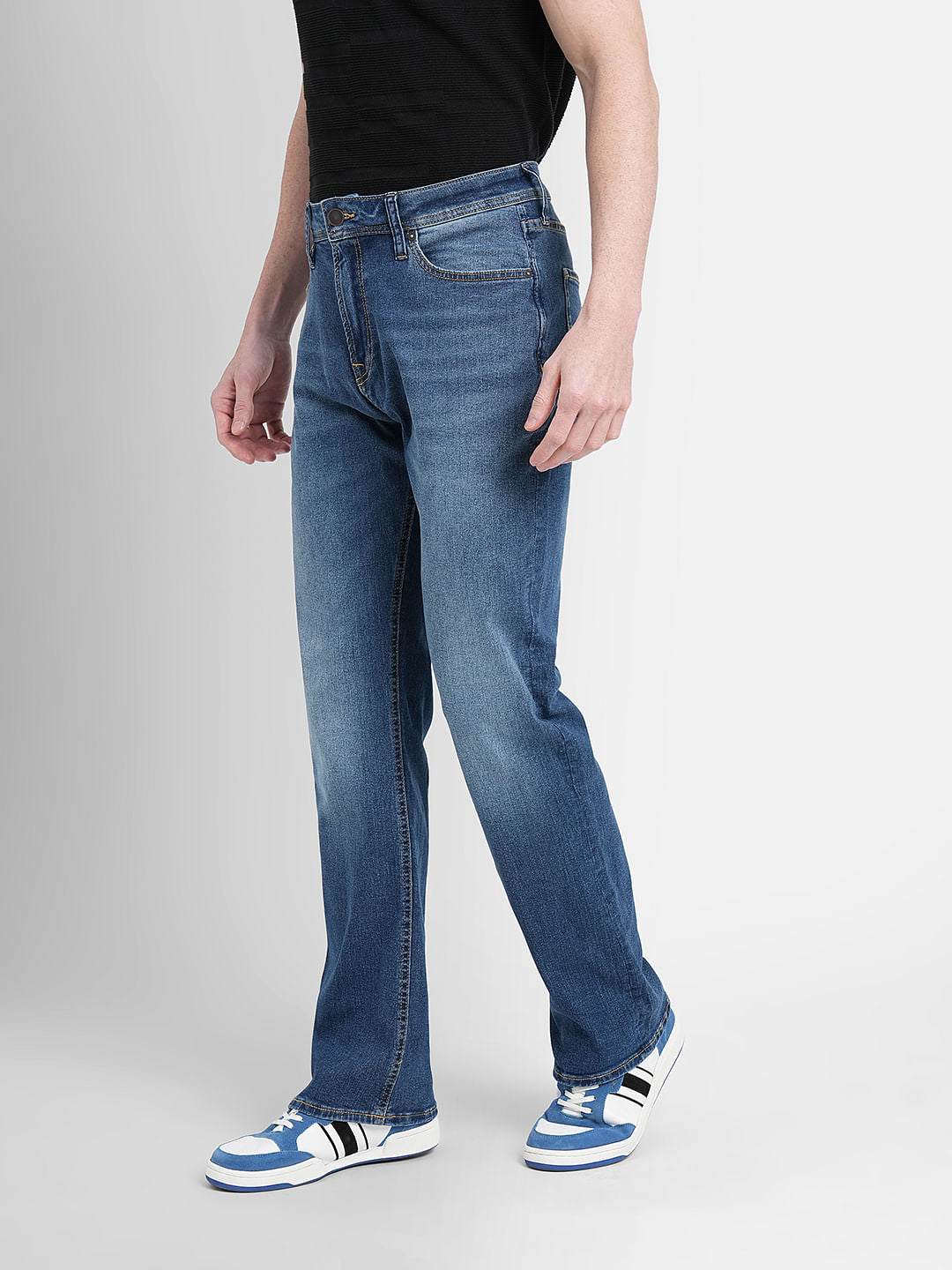 Blue High Rise Ray Bootcut Jeans