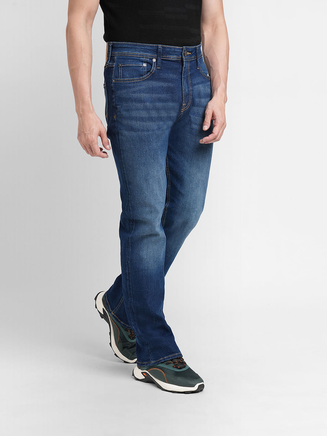 Blue High Rise Ray Bootcut Jeans