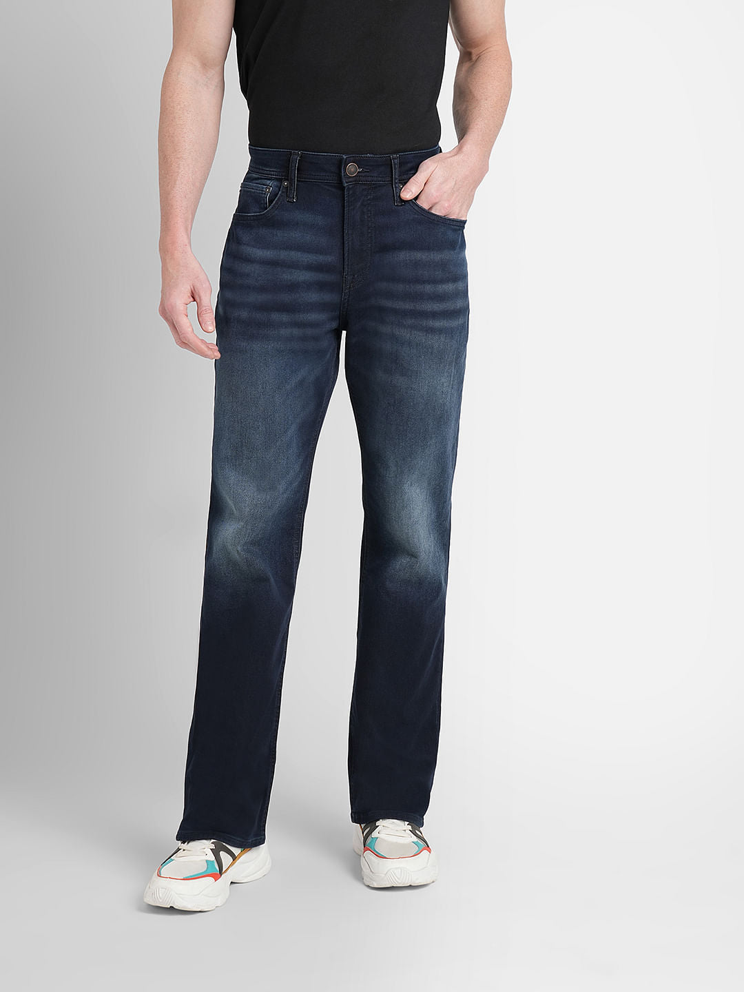 Dark Blue High Rise Ray Bootcut Jeans