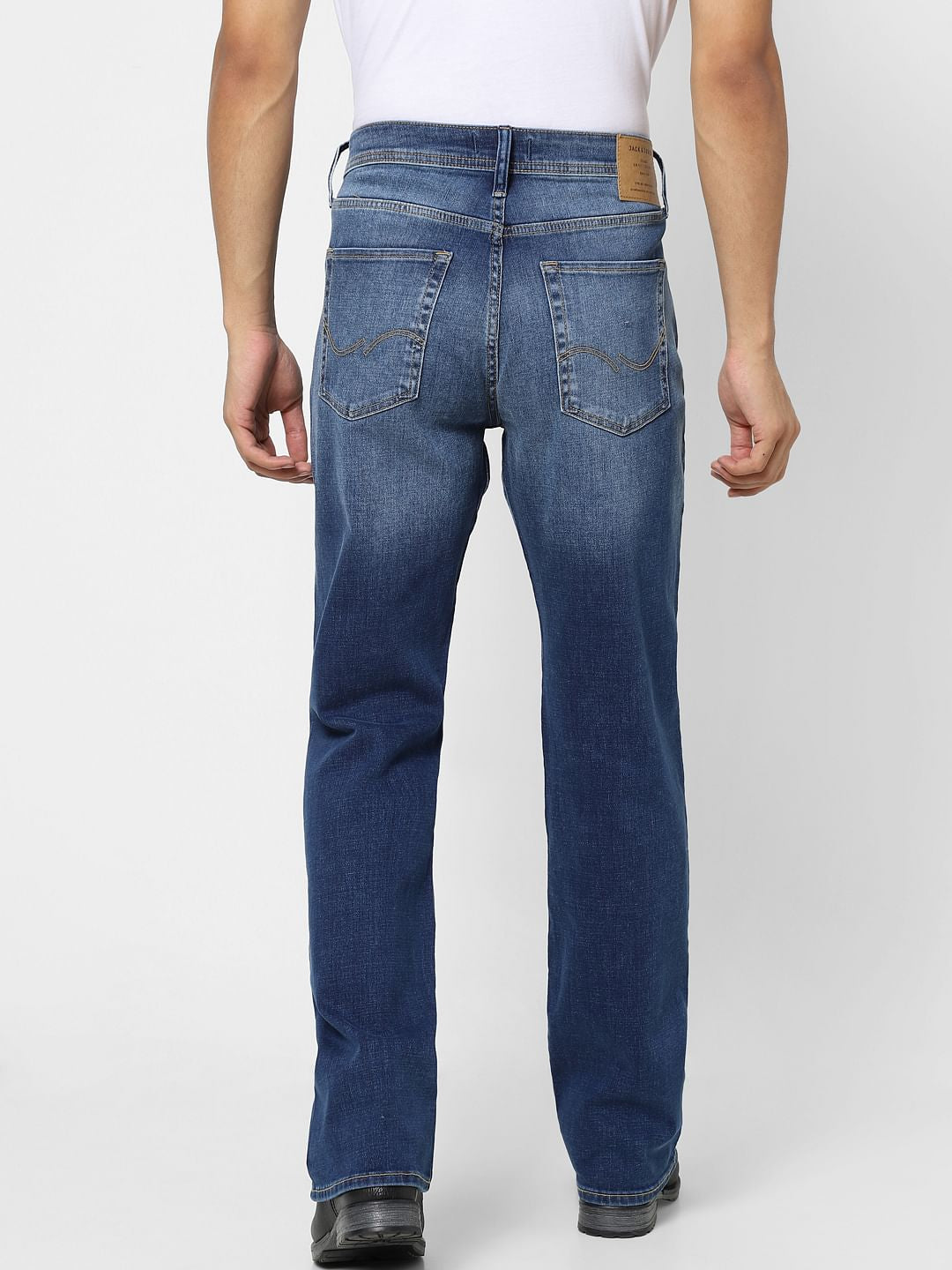 Blue High Rise Bootcut Jeans