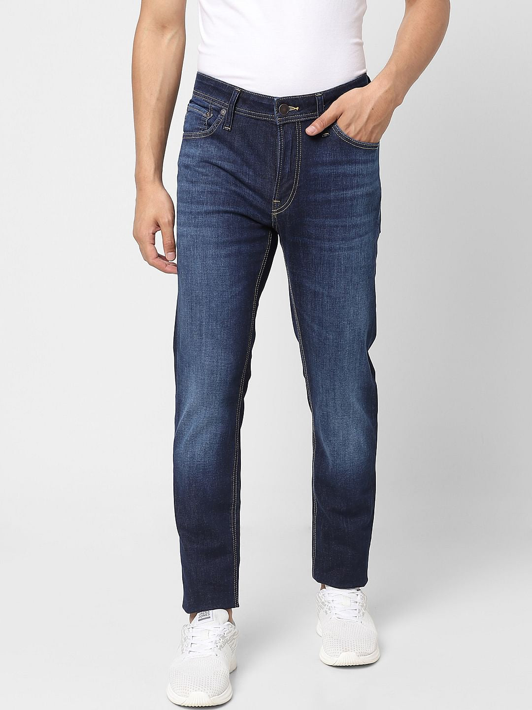 Dark Blue Low Rise Ben Skinny Jeans