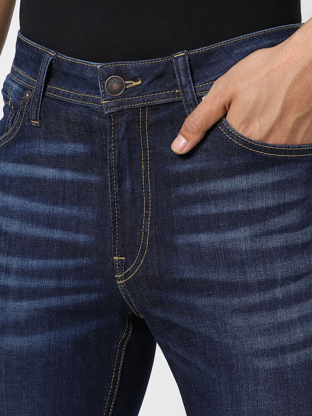 Dark Blue Low Rise Ben Skinny Jeans