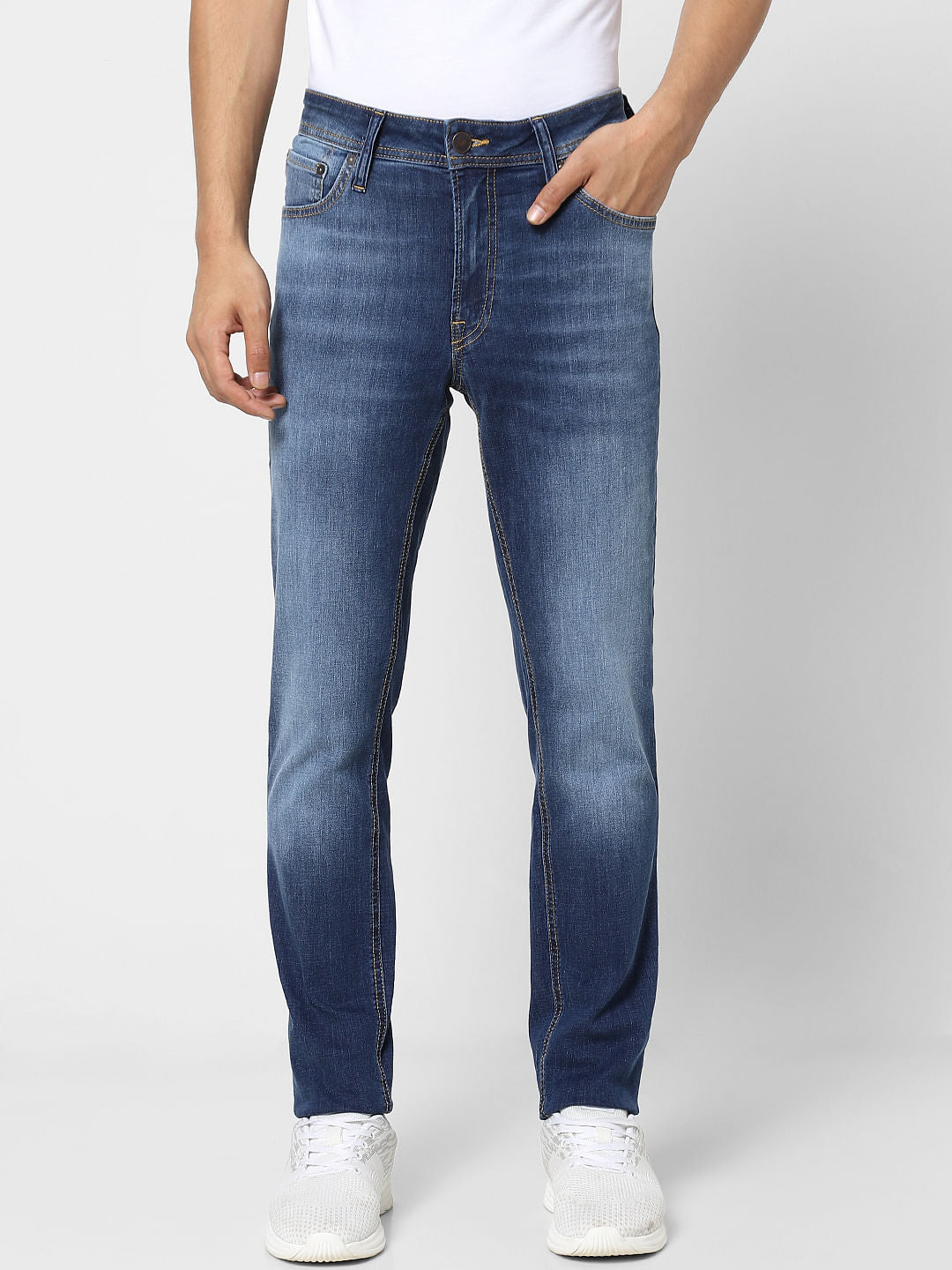 Dark Blue Low Rise Ben Skinny Jeans