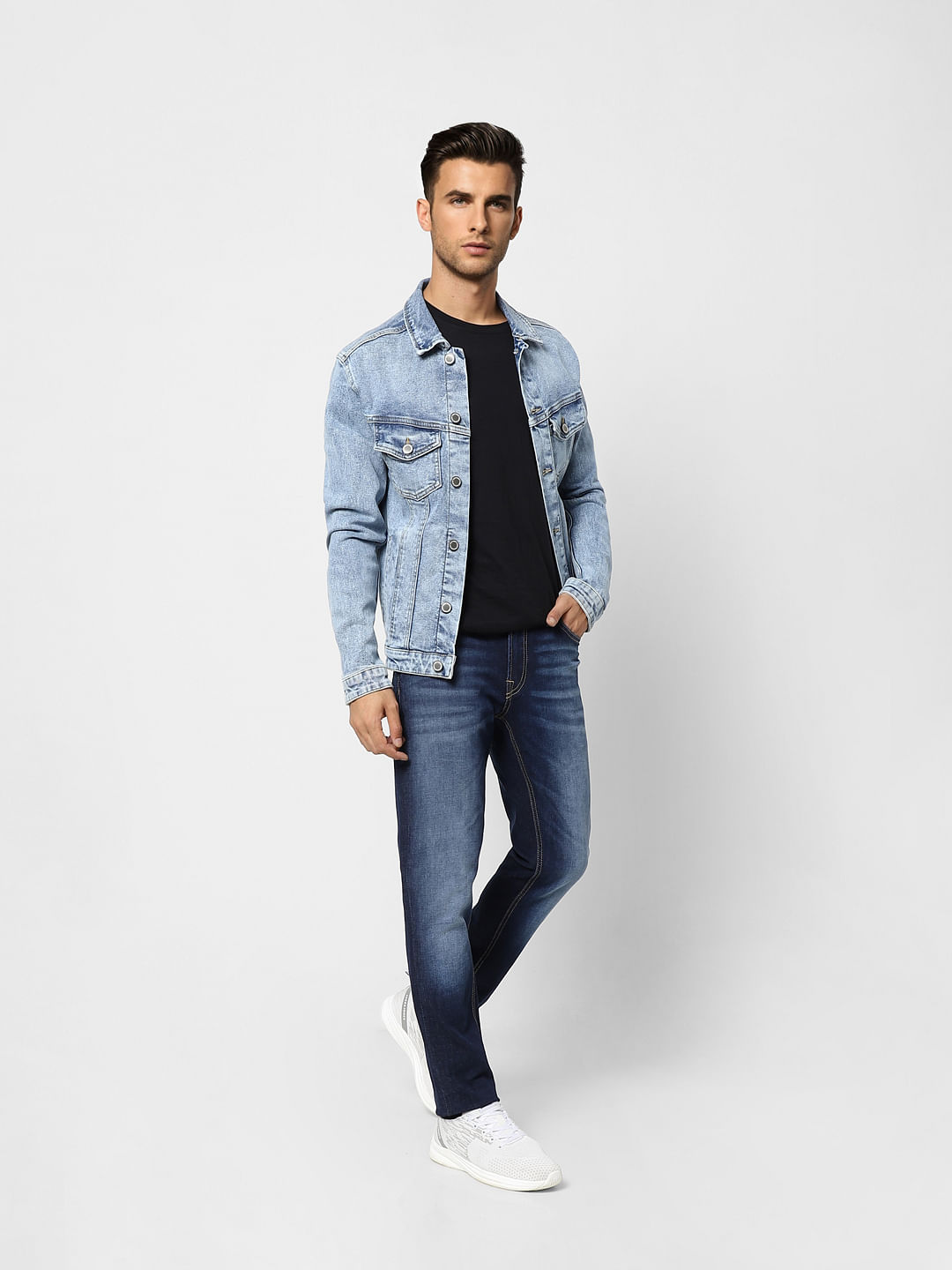Dark Blue Low Rise Ben Skinny Jeans