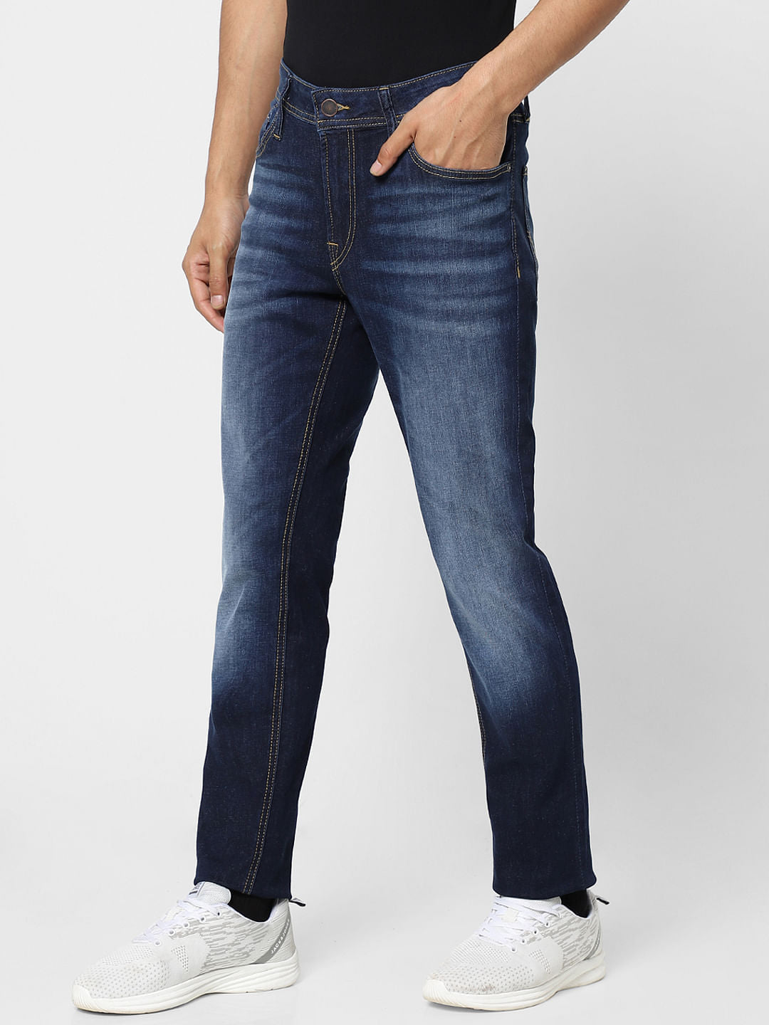 Dark Blue Low Rise Ben Skinny Jeans