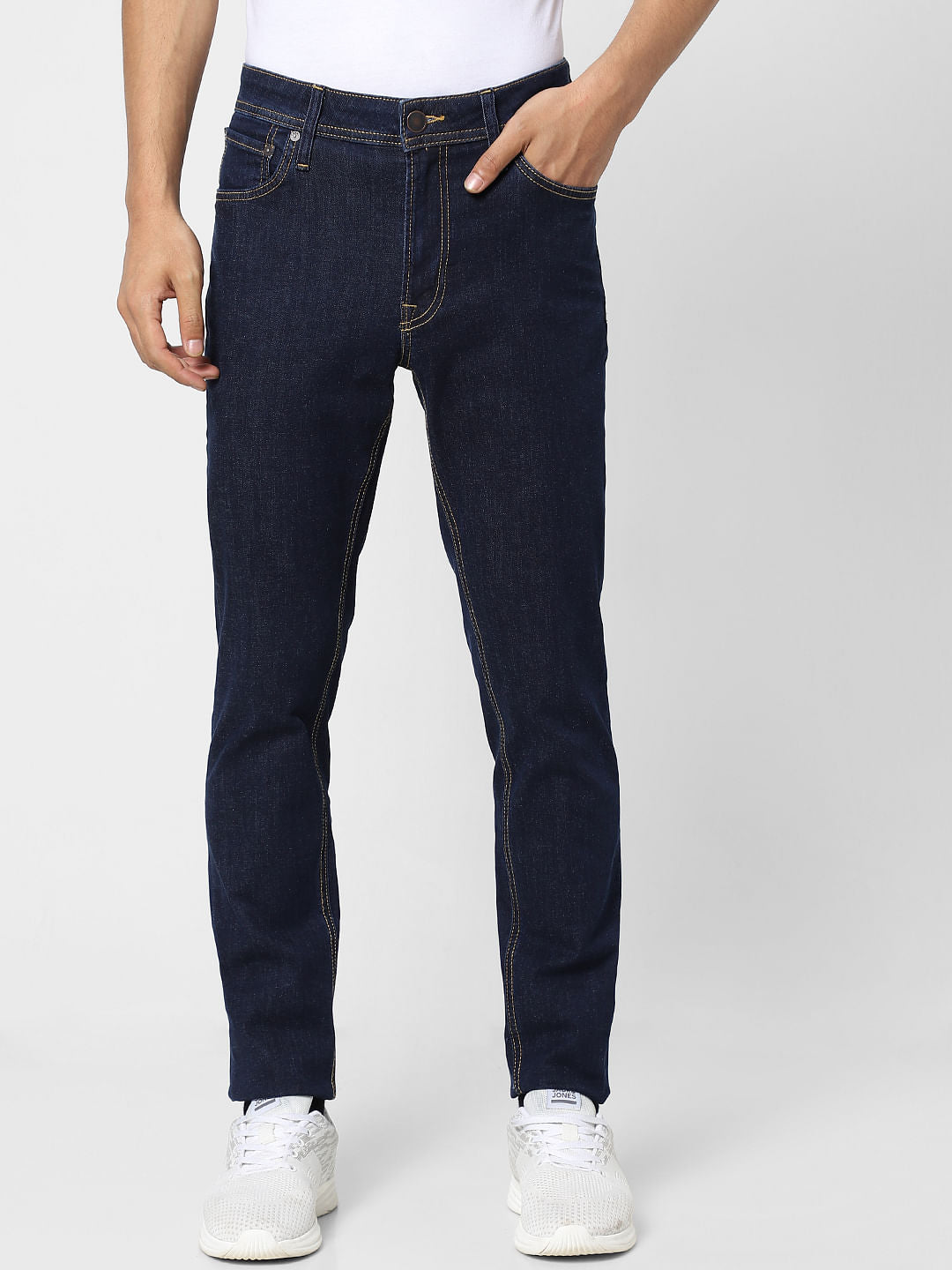Dark Blue Low Rise Ben Skinny Jeans