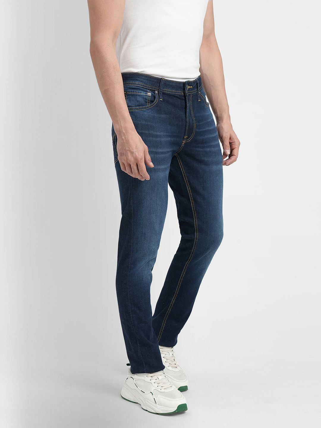 Dark Blue Low Rise Ben Skinny Jeans