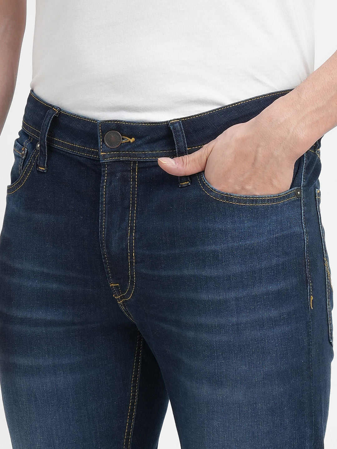 Dark Blue Low Rise Ben Skinny Jeans