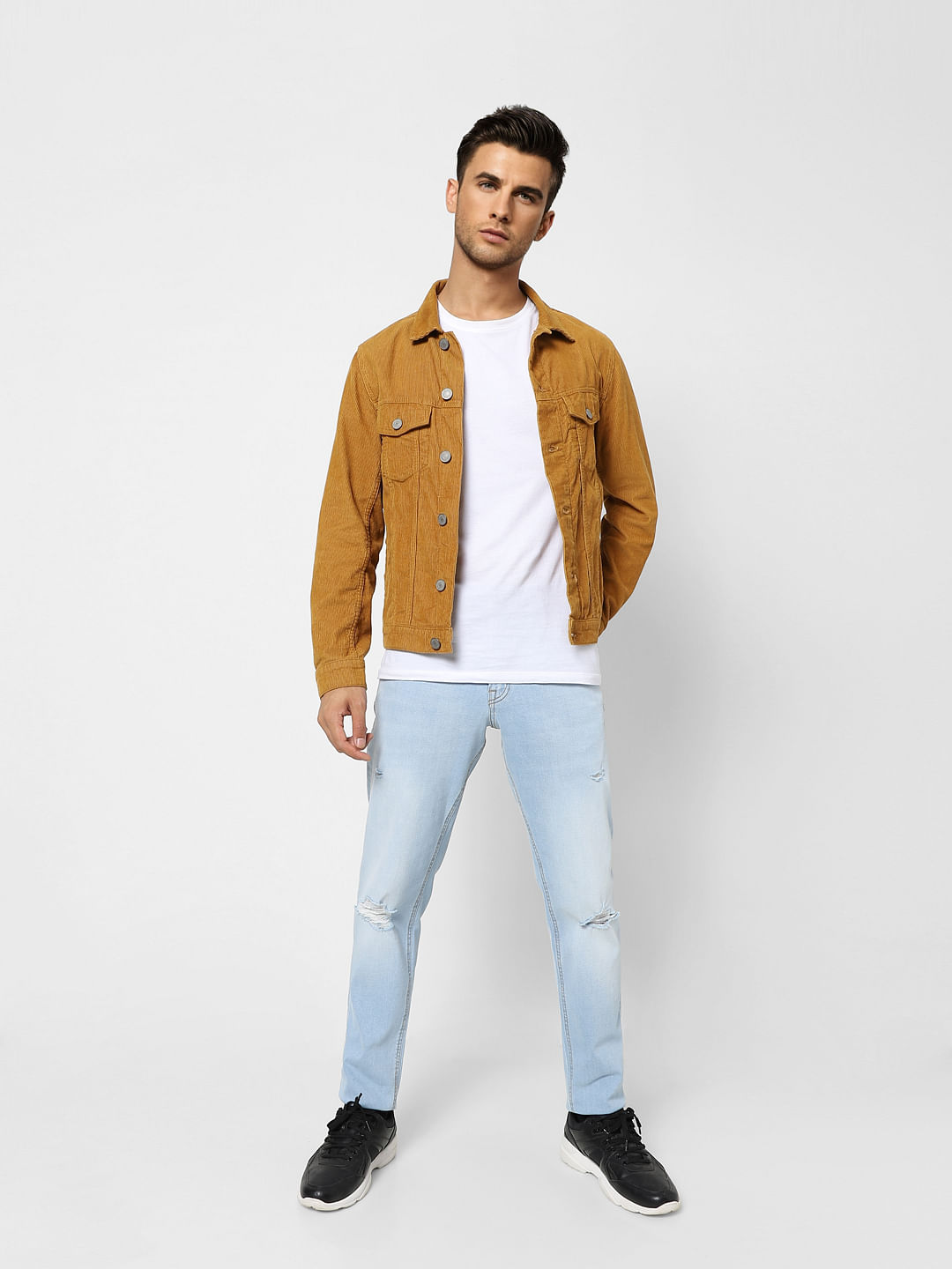 Light Blue Low Rise Distressed Glenn Slim Jeans