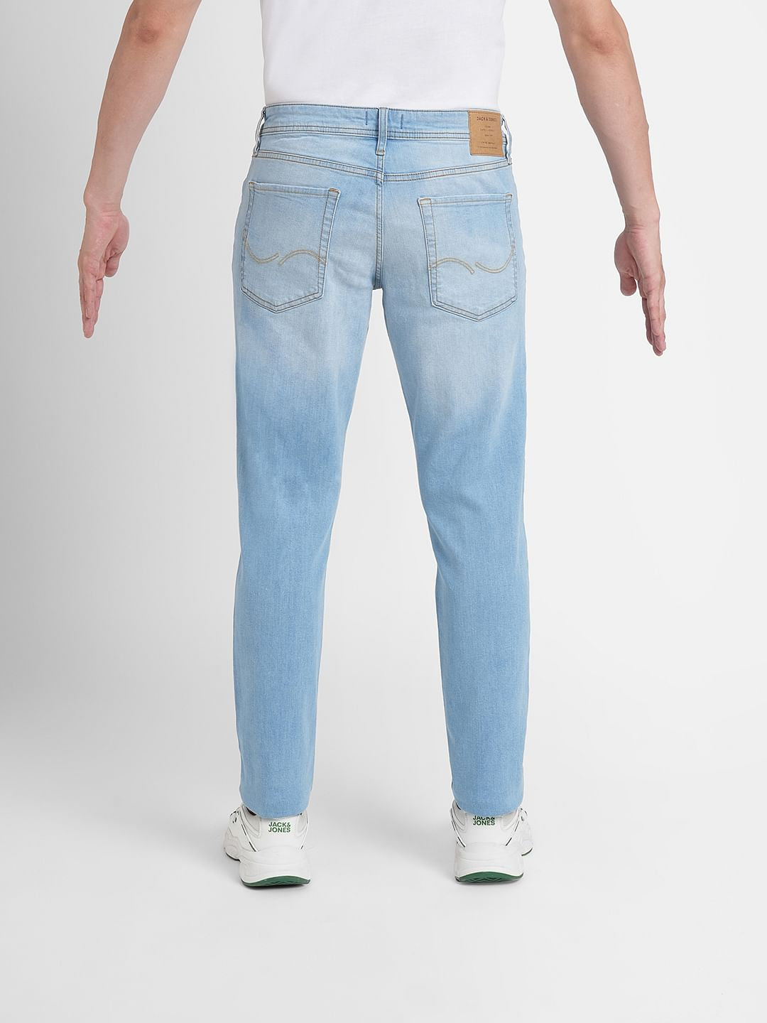 Light Blue Low Rise Distressed Glenn Slim Jeans