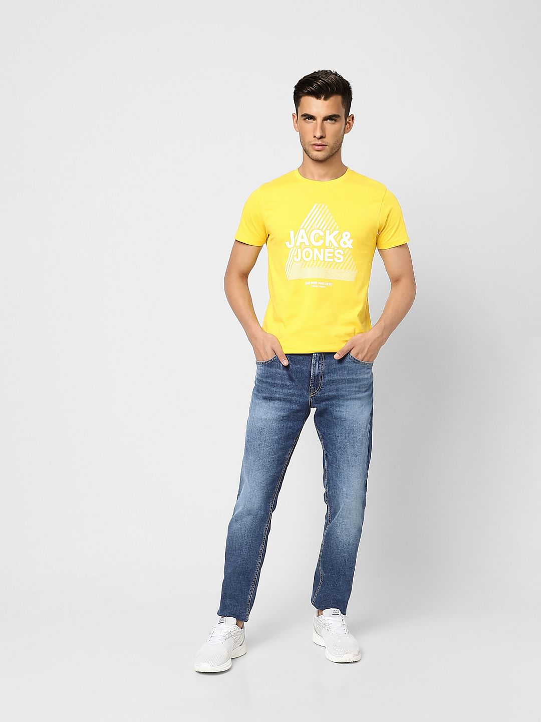 Blue Low Rise Glenn Slim Jeans