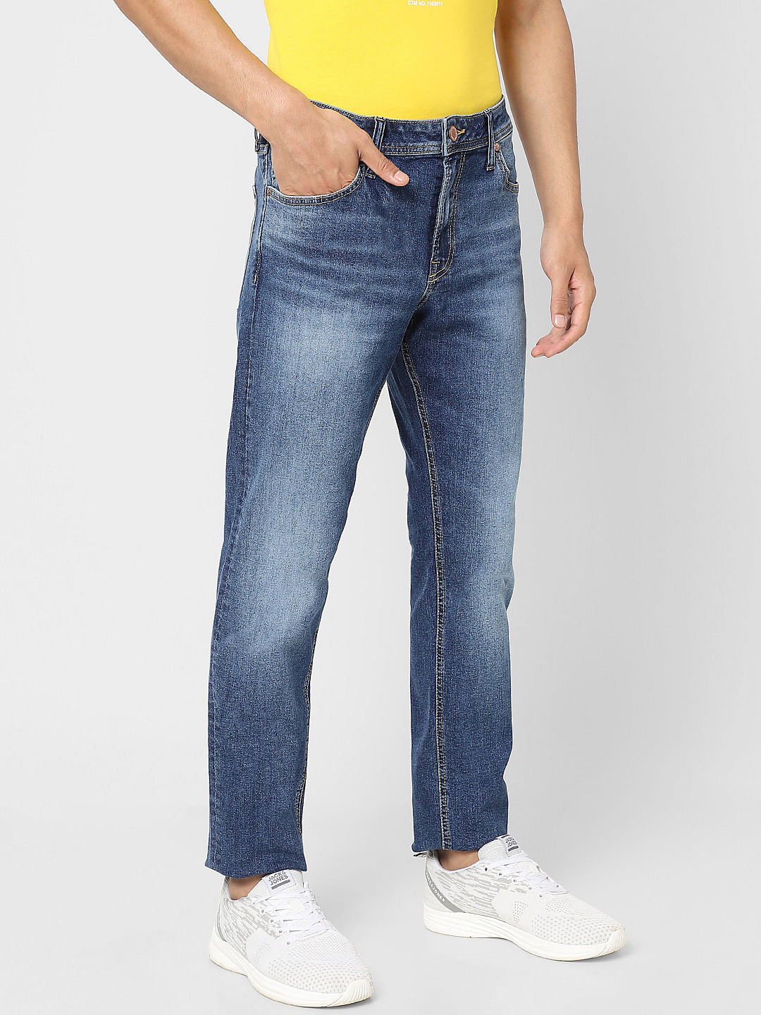 Blue Low Rise Glenn Slim Jeans