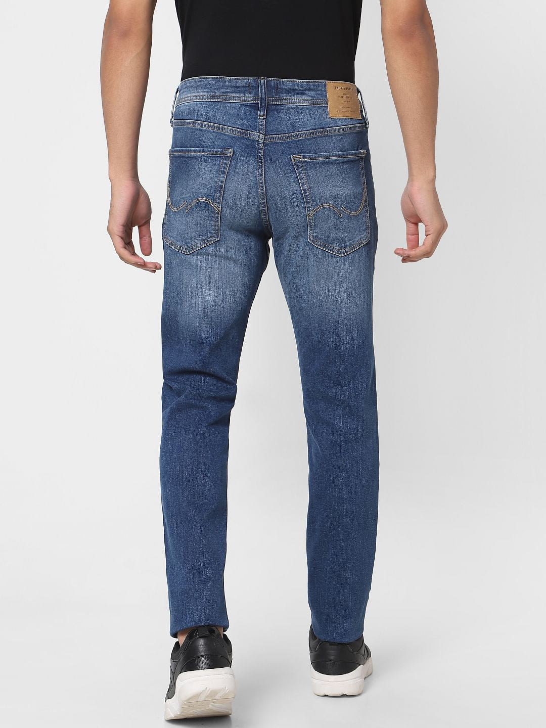 Blue Low Rise Glenn Slim Jeans