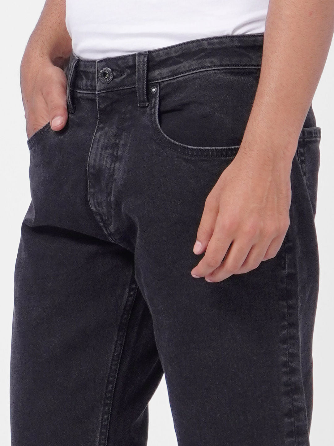 Black High Rise Bootcut Jeans
