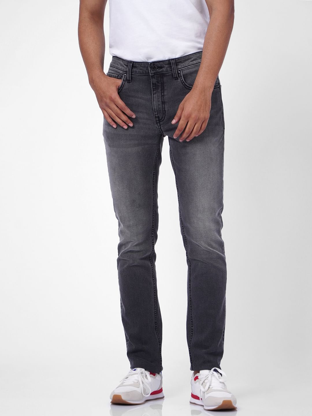 Dark Grey Low Rise Ben Skinny Jeans
