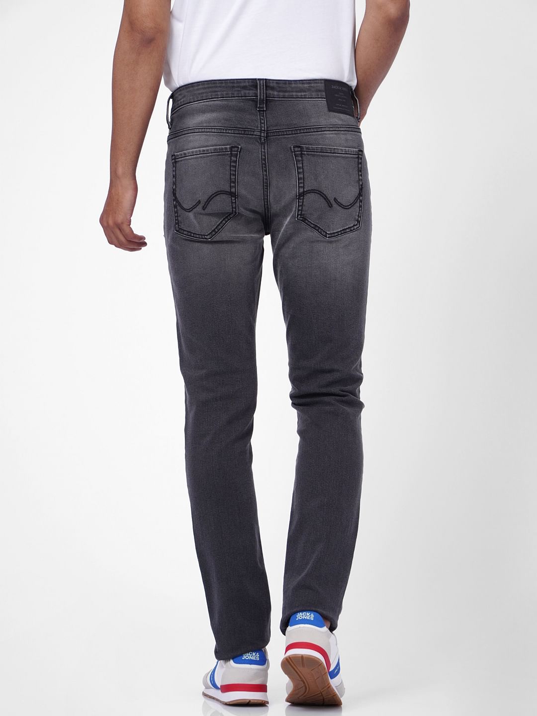 Dark Grey Low Rise Ben Skinny Jeans