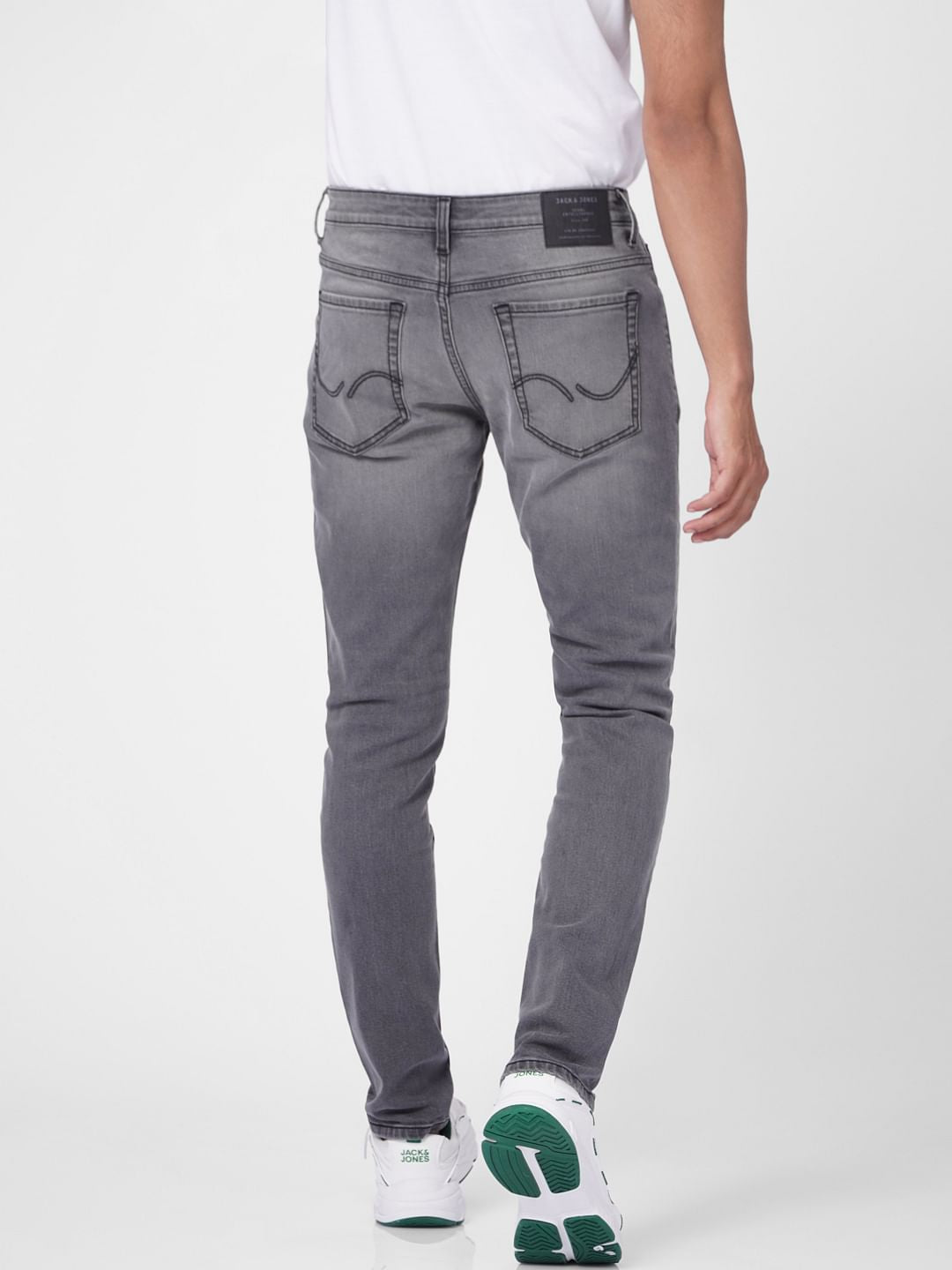 Light Grey Low Rise Glenn Slim Jeans