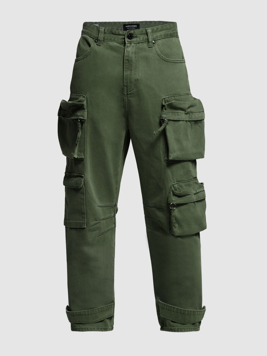 Green Low Rise Dario Cargo Jeans