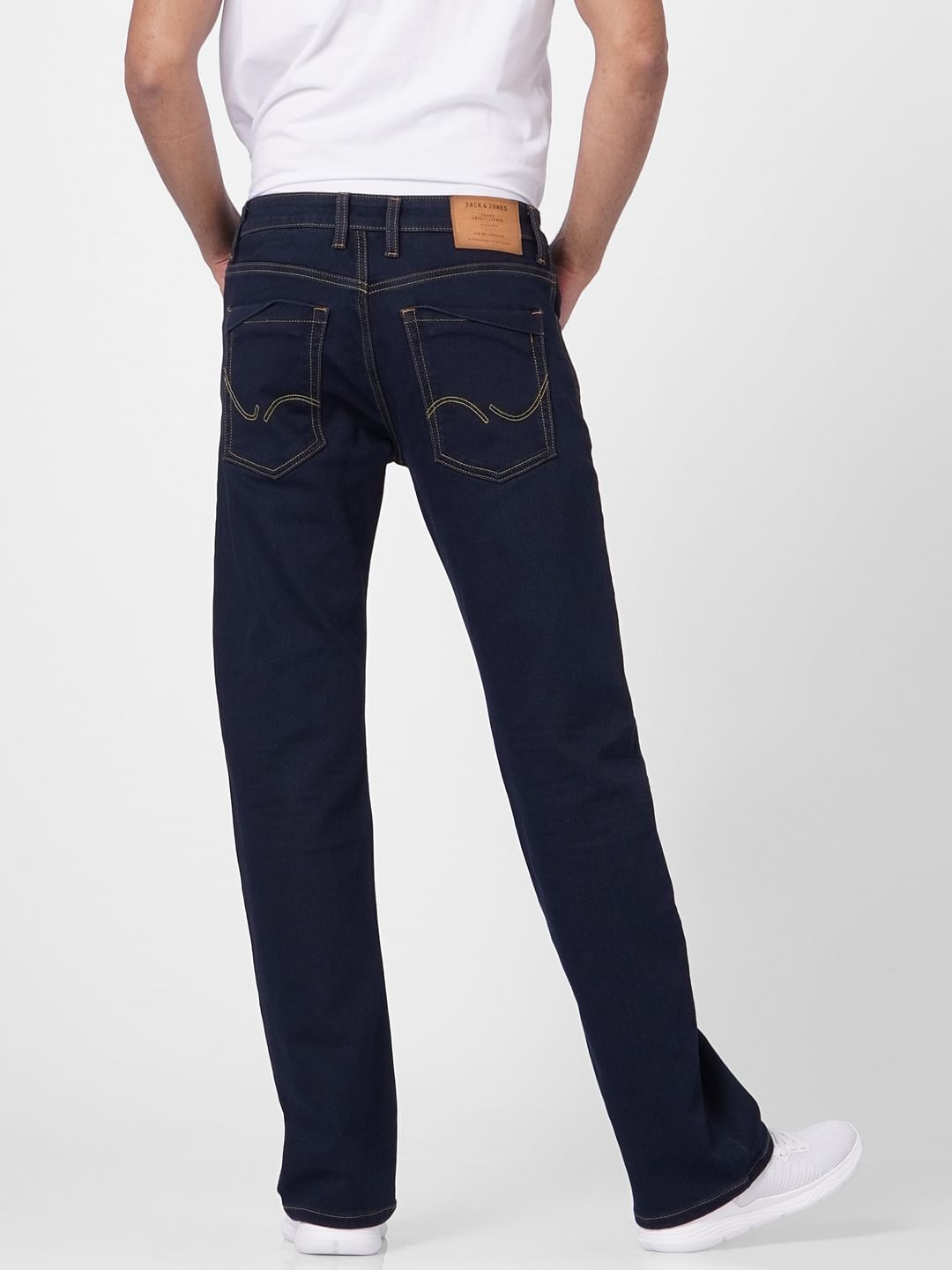 Dark Blue High Rise Bootcut Jeans
