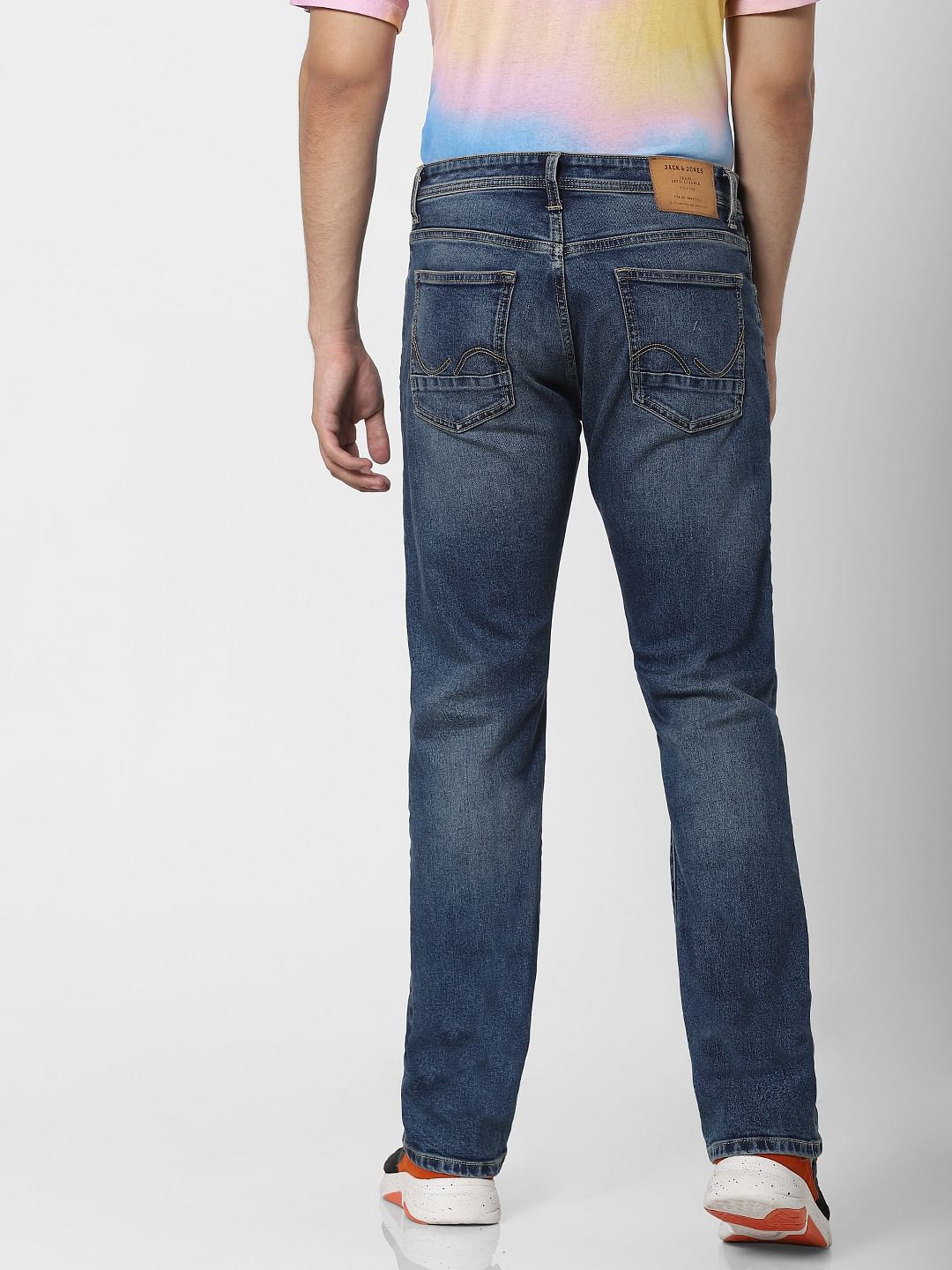 Blue High Rise Bootcut Jeans