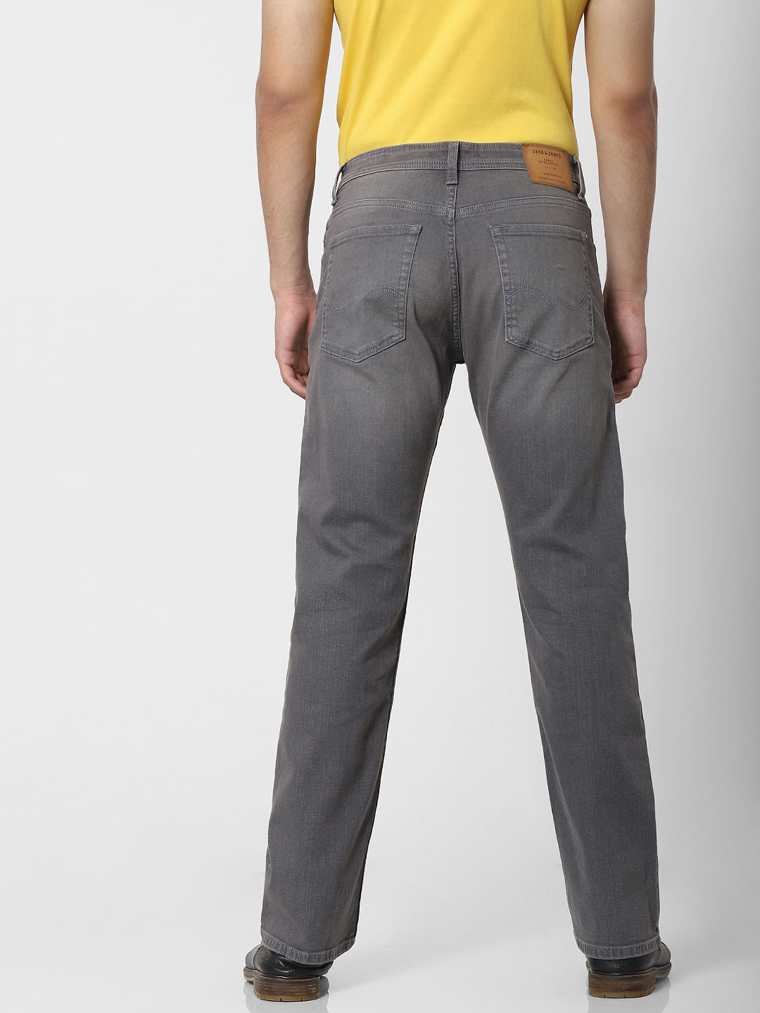 Grey High Rise Bootcut Jeans