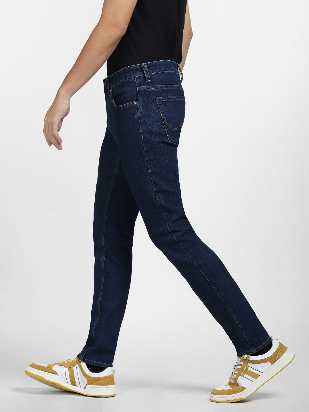 Dark Blue Low Rise Glenn Slim Fit Jeans