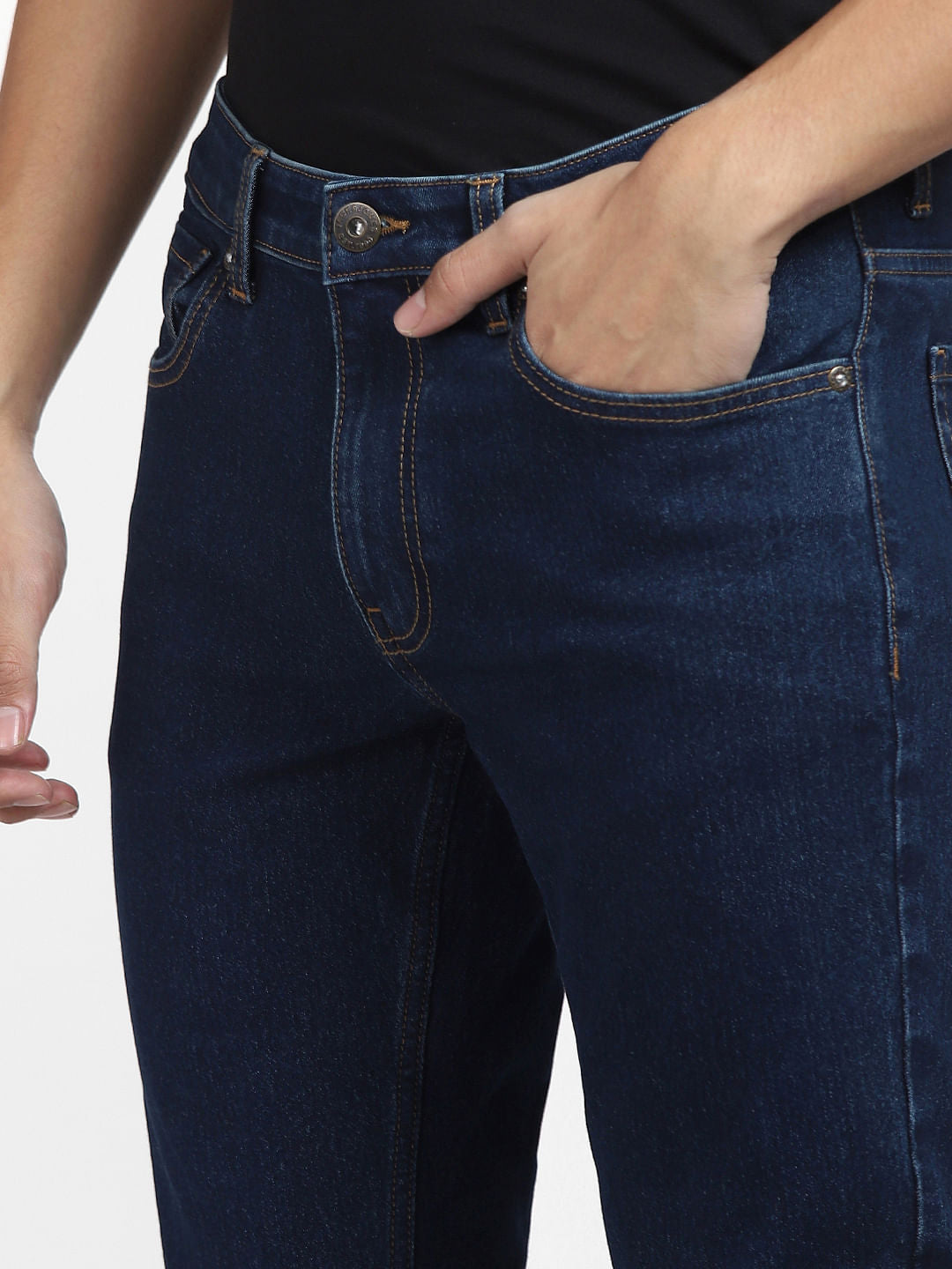 Dark Blue Low Rise Glenn Slim Fit Jeans