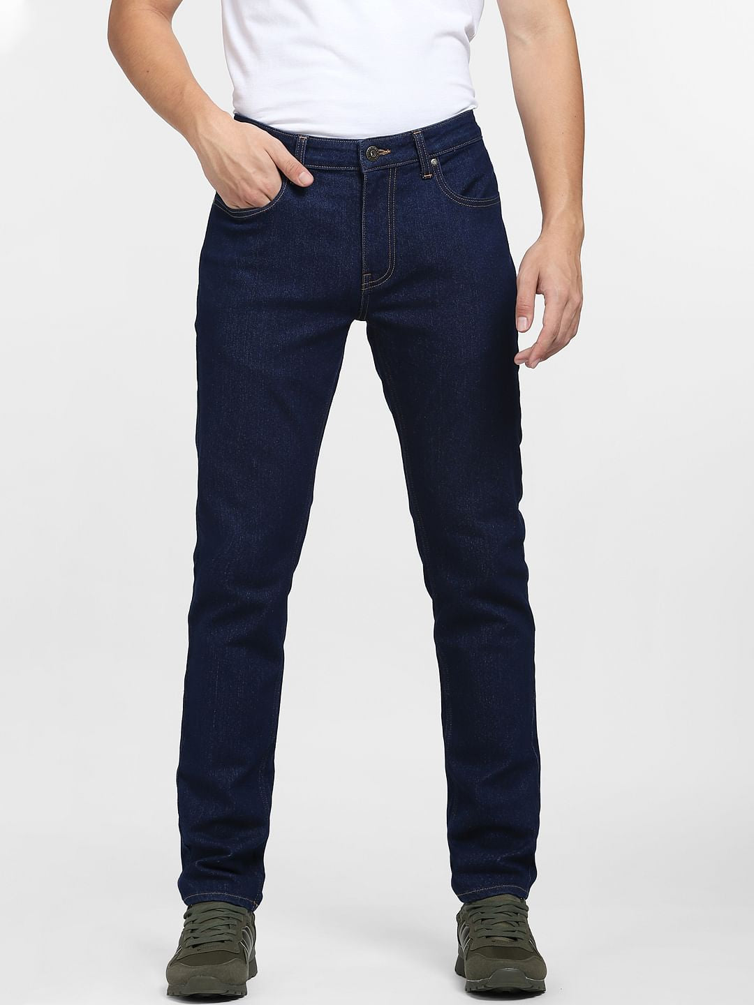 Dark Blue Low Rise Ben Skinny Fit Jeans