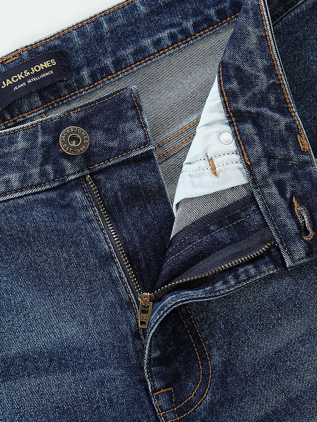 Men's Medium Blue Bootcut Stretch Jeans