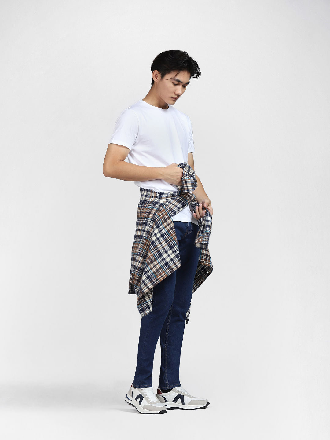 Blue Low Rise Glenn Slim Jeans