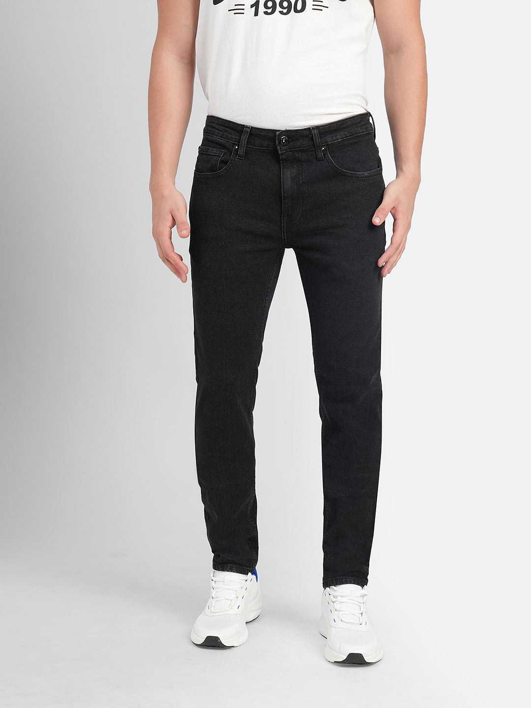 Black Low Rise Ben Skinny Fit Jeans