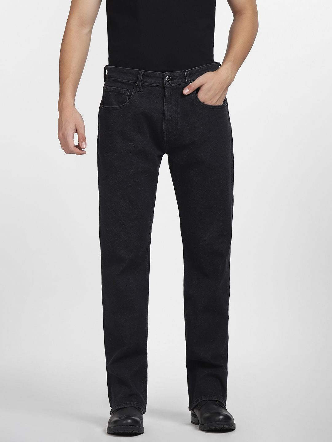 Black High Rise Ray Bootcut Jeans