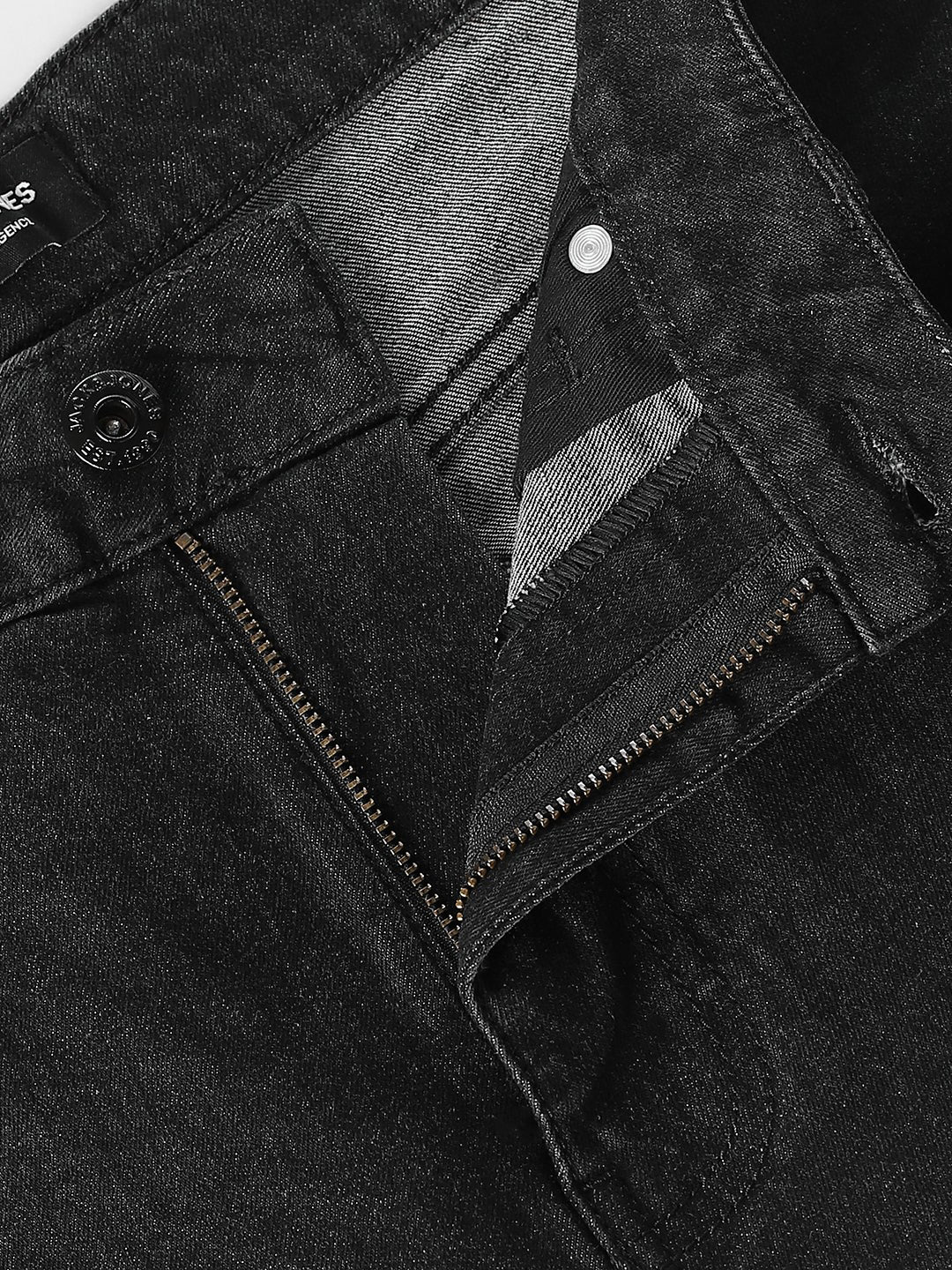 Men's Black Bootcut Low Rise Stretch Jeans