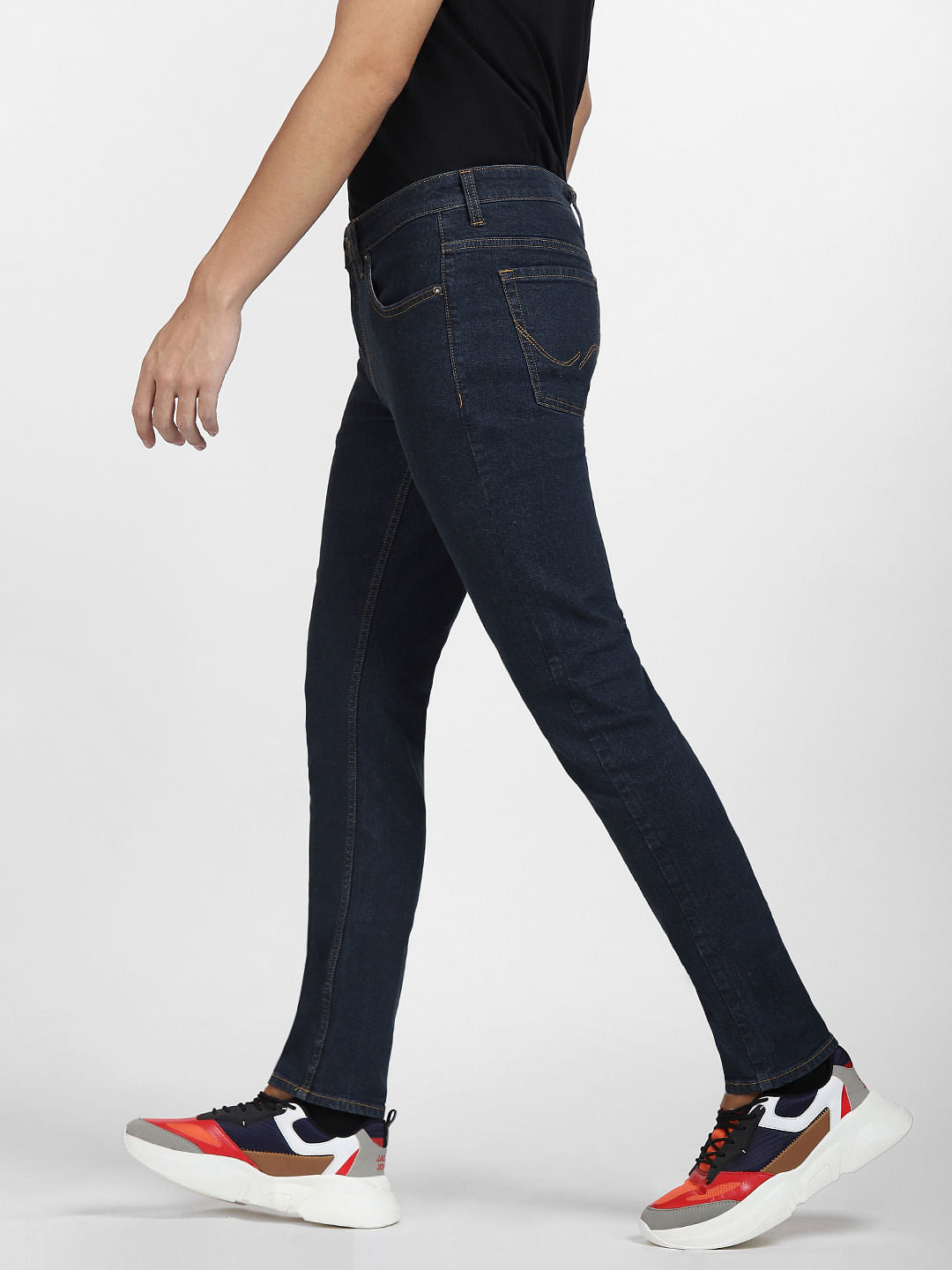 Dark Blue Low Rise Glenn Slim Fit Jeans