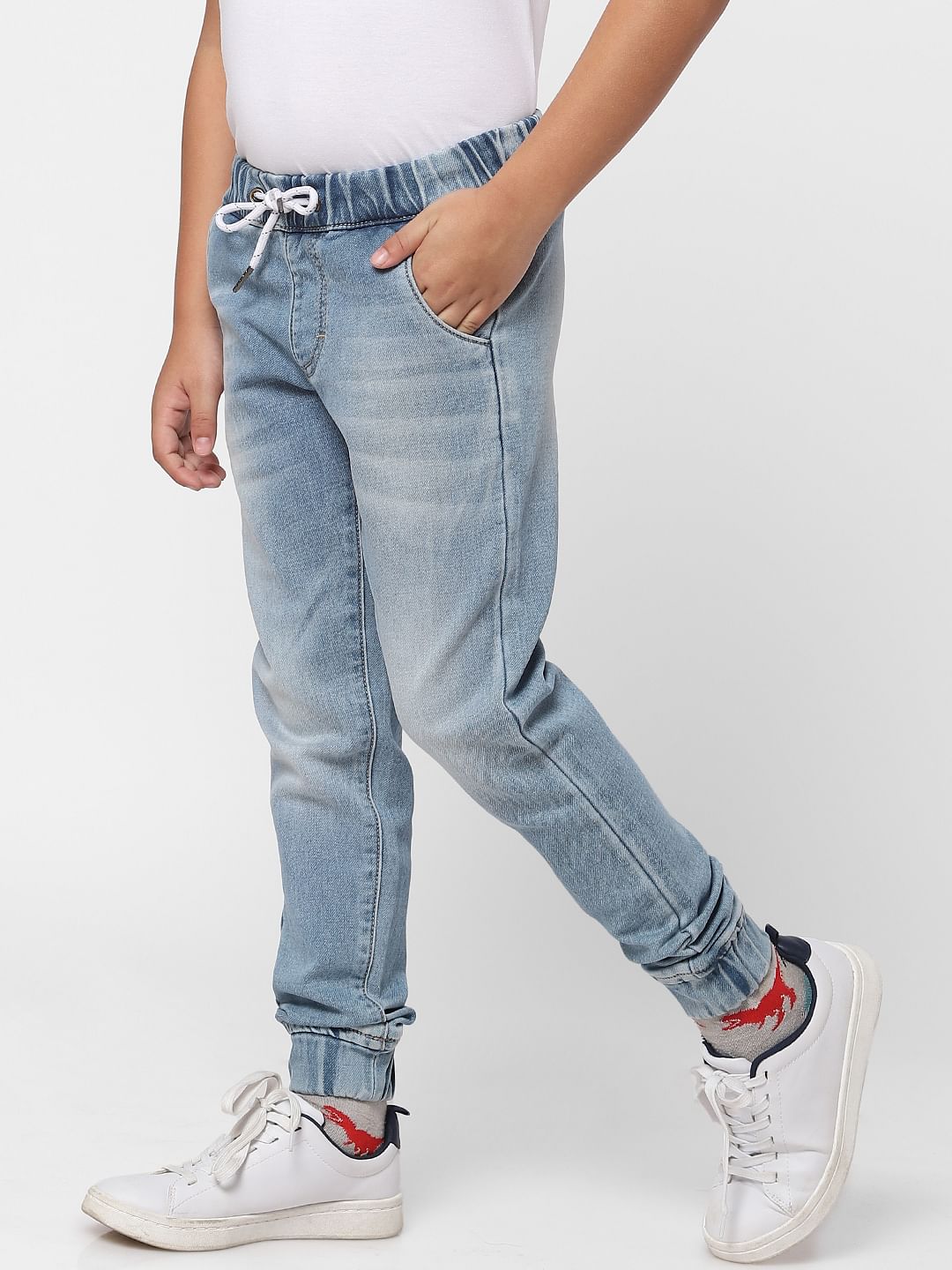 Boys Light Blue Jogger Jeans