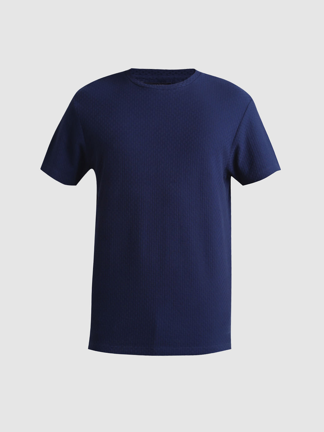 Navy Cotton Crew Neck T-shirt