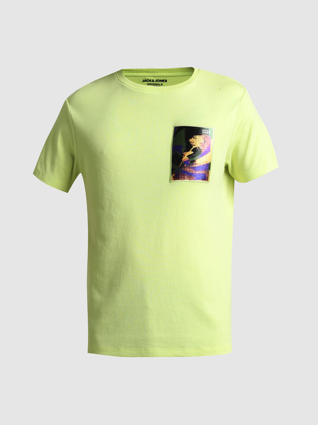 Green Applique Pocket T-shirt