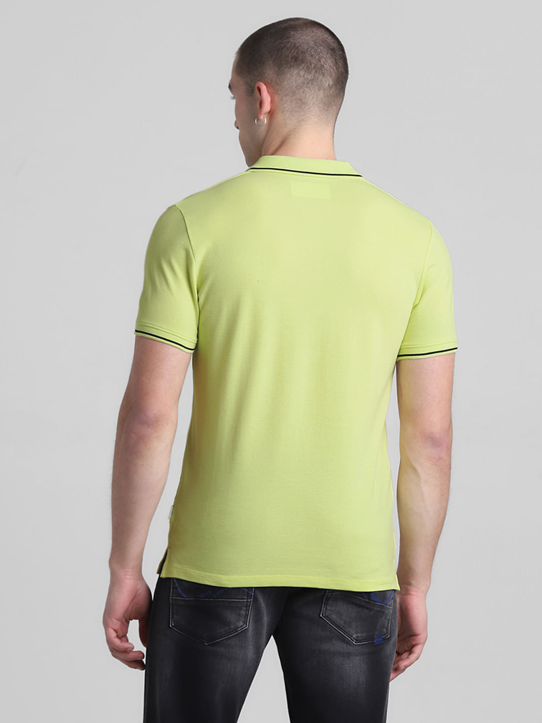 Green Logo Detail Polo T-shirt