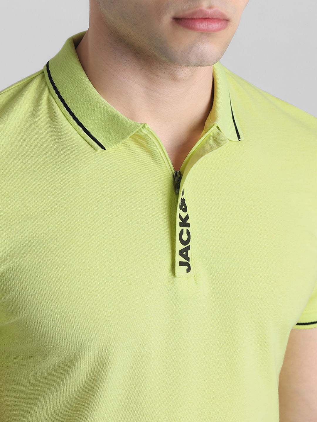 Green Logo Detail Polo T-shirt